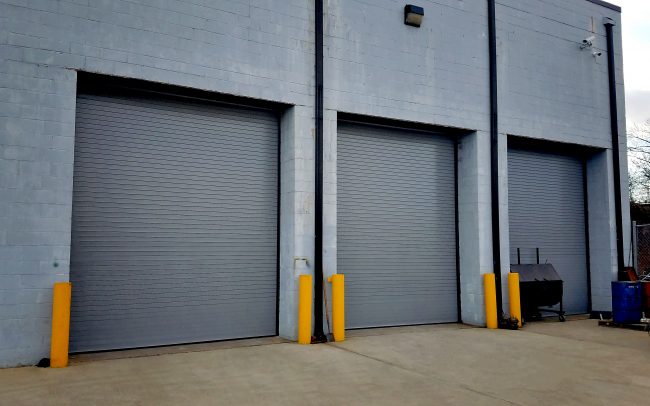 Plainfield, NJ: Cornell Rolling Steel Doors, Insulated, Motor Operated, Grey Finish